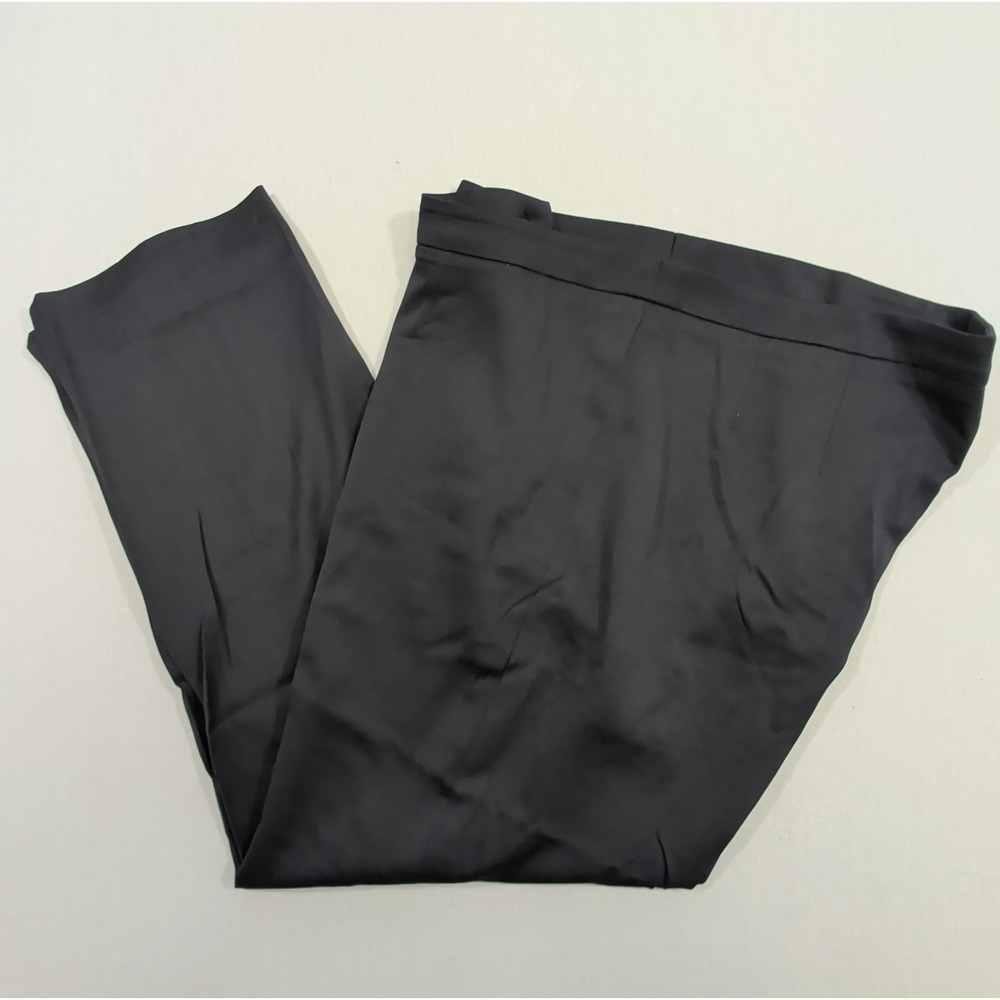 Roberto Quaglia Womens Black Wool Tailored Dress Pants IT46 US 14 Swiss Trousers